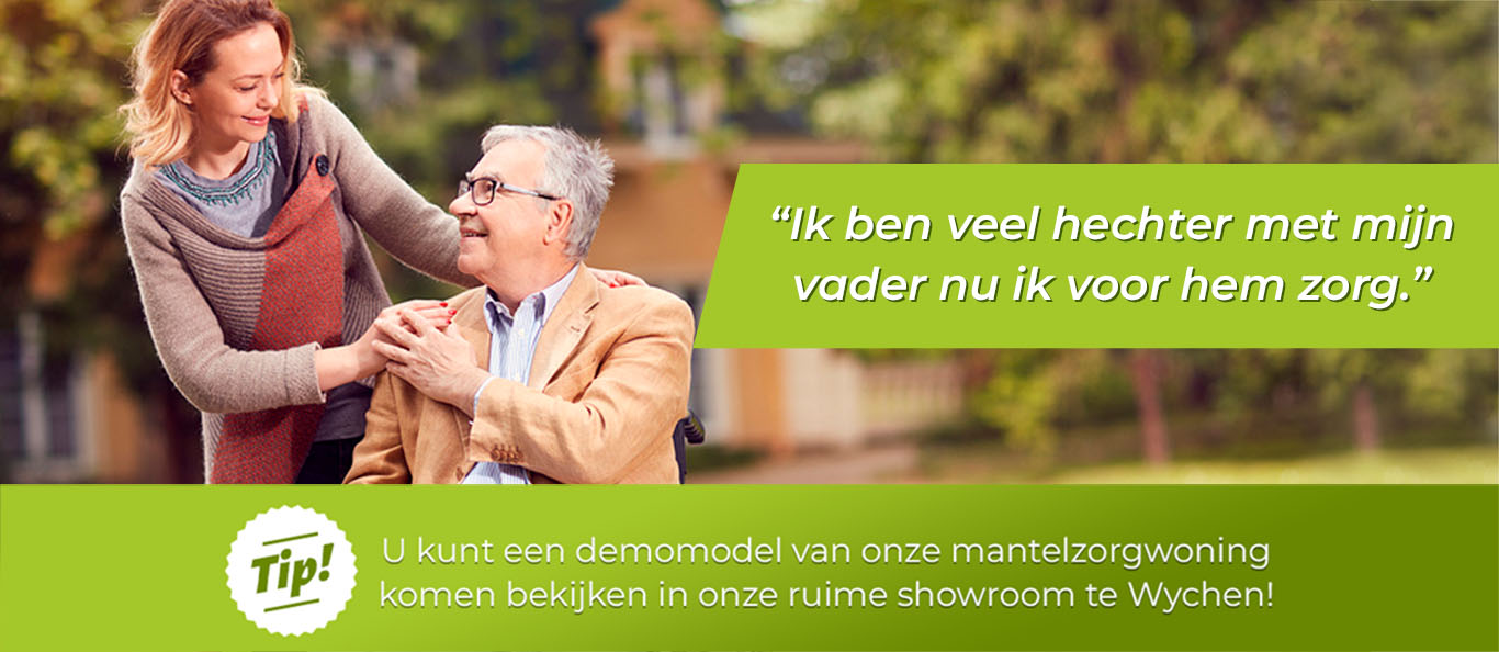 Bekijk een mantelzorgwoning showmodel op locatie Wychen